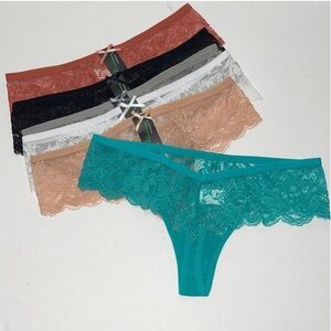Bundle 6 pieces Thong Panties Underwear. NWT 
Vision Brand.